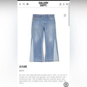 Gallery Dept Levis Jeans